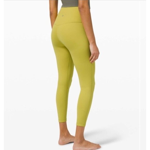 Lululemon Pants - Lululemon Align High-Rise Pant Leggings 25" Yellow Pear Size10 W5CTCS